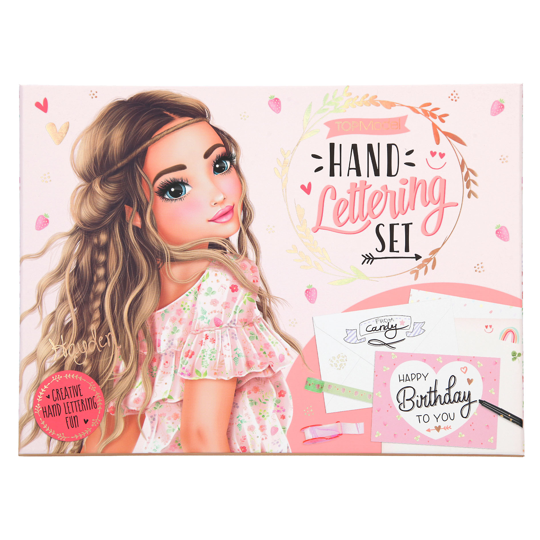 TOPModel Briefbox Handlettering FLOWER BERRY, Depesche