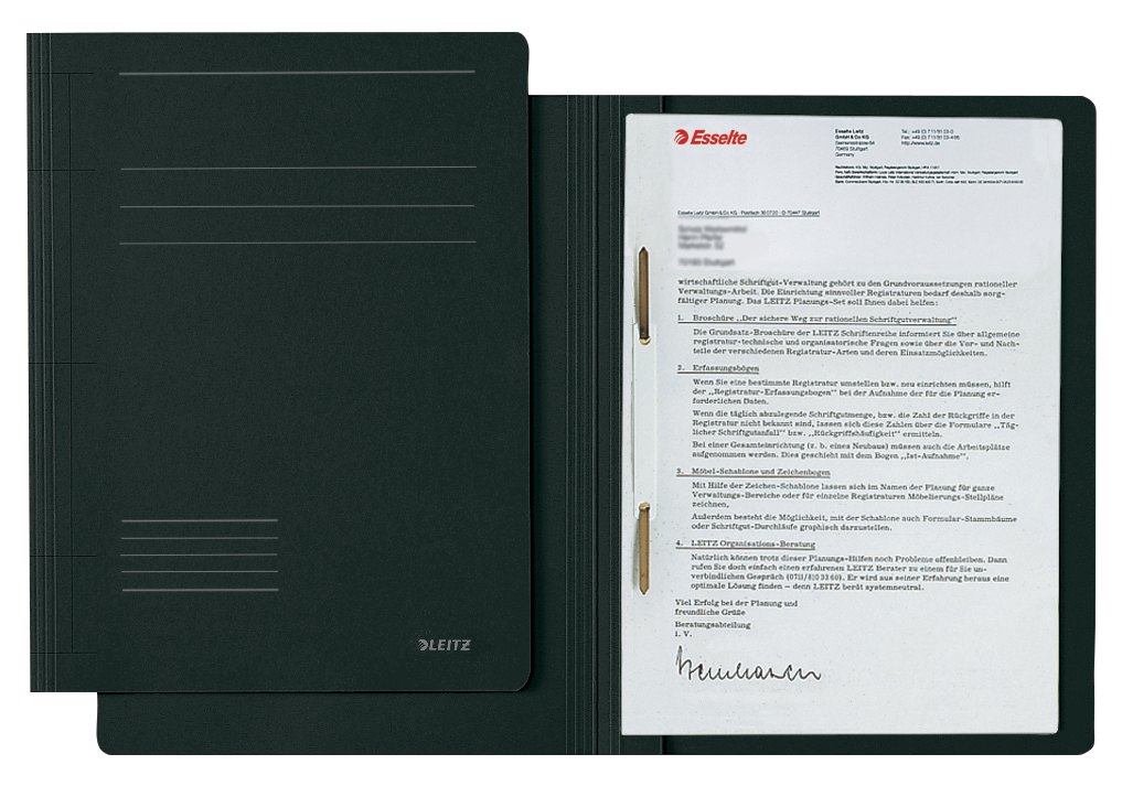 Schnellhefter Fresh A4 schwarz Leitz