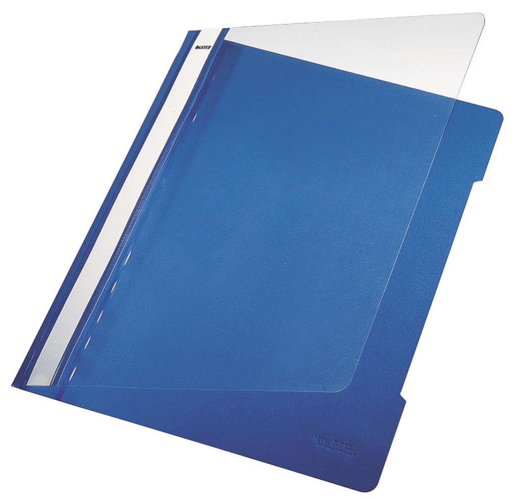 Hefter Plastik A4 PVC blau Leitz