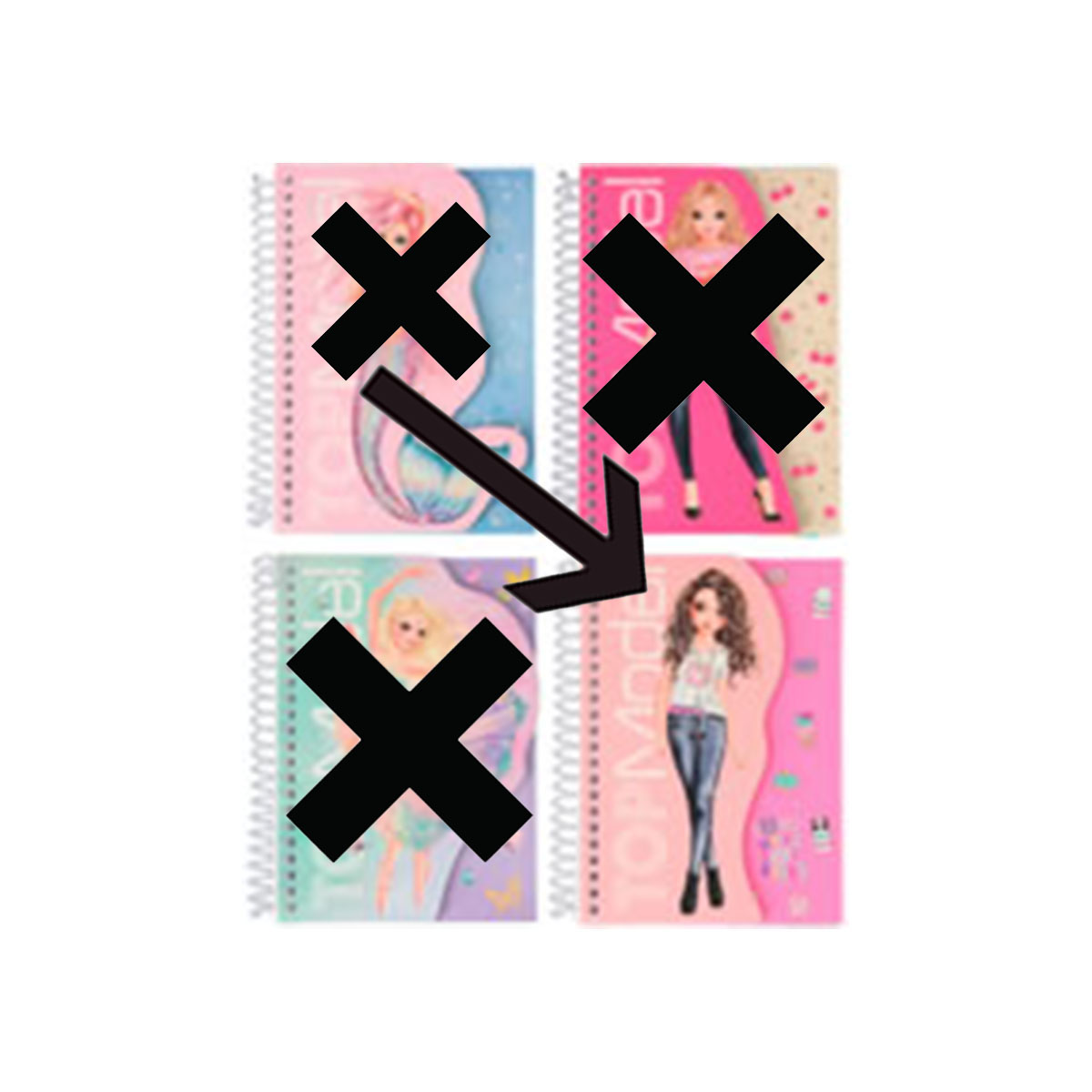 TOPModel Notizbuch, Depesche