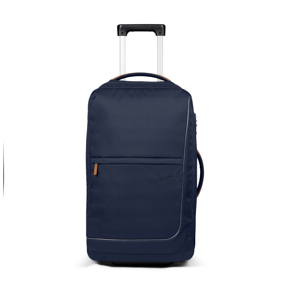 Satch Rollkoffer Check-In Trolley Flow M Pure Navy