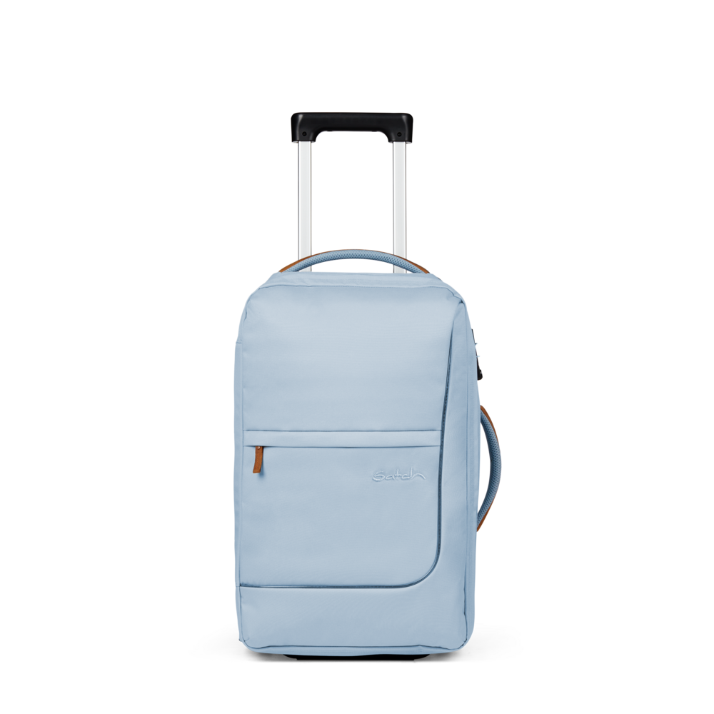 Satch Rollkoffer Cabin Size Trolley Flow S Pure Ice Blue