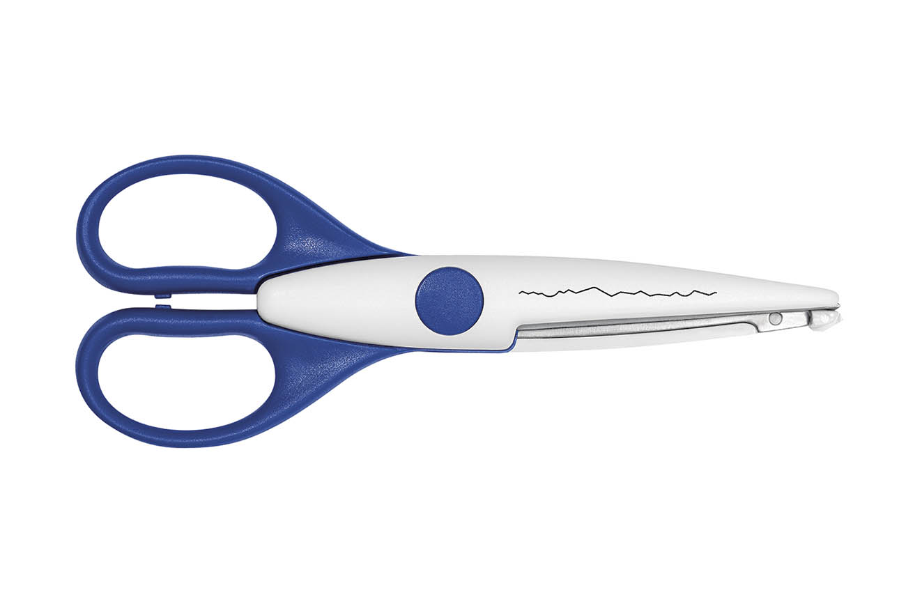 Kreativschere Bütten 16,0cm, blau WEDO®