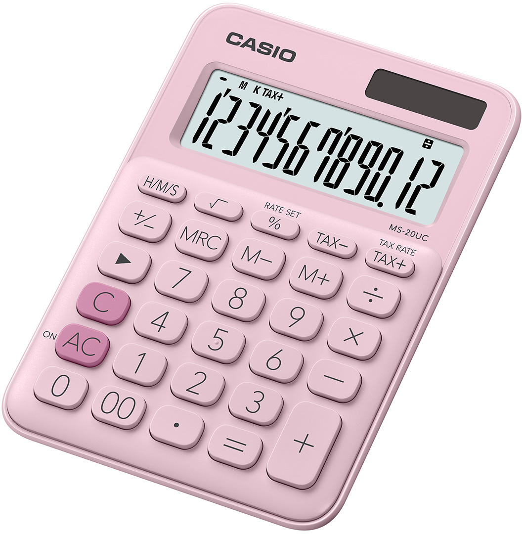 Anz. Kleinrechner MS-20 UC rosa 12 Stellen CASIO®