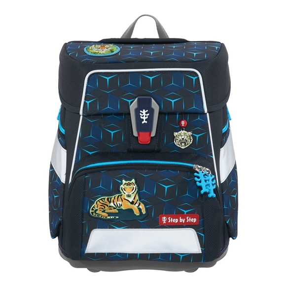 Step by Step Schulranzen-Set SPACE SHINE Tiger Night Kimba Special-Edition