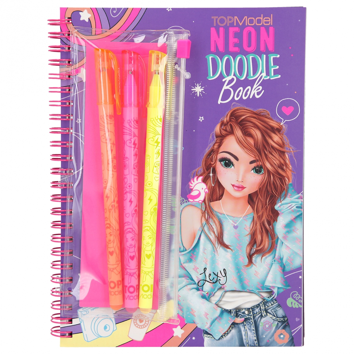 TOPModel Neon Doodle Malbuch-Set, Depesche
