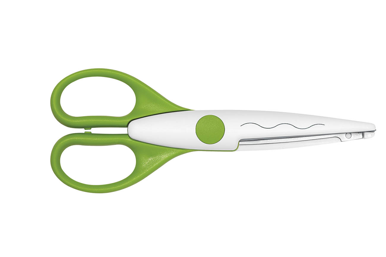 Kreativschere Welle 16,0cm WEDO®, grün