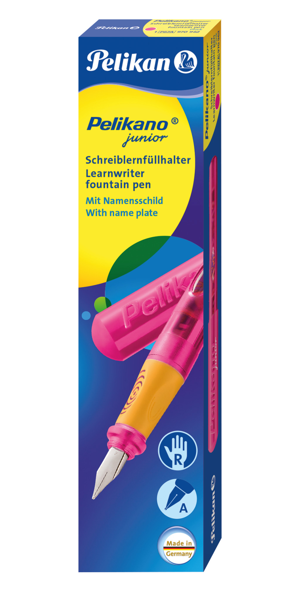 Pelikan Junior Schreiblernfüller Rechtshand "A-Feder" pink